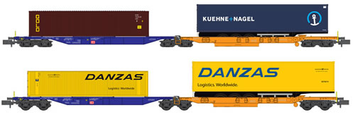Kato HobbyTrain Lemke H23750 - 10pc Container wagons Sdggmrs744 PARROT